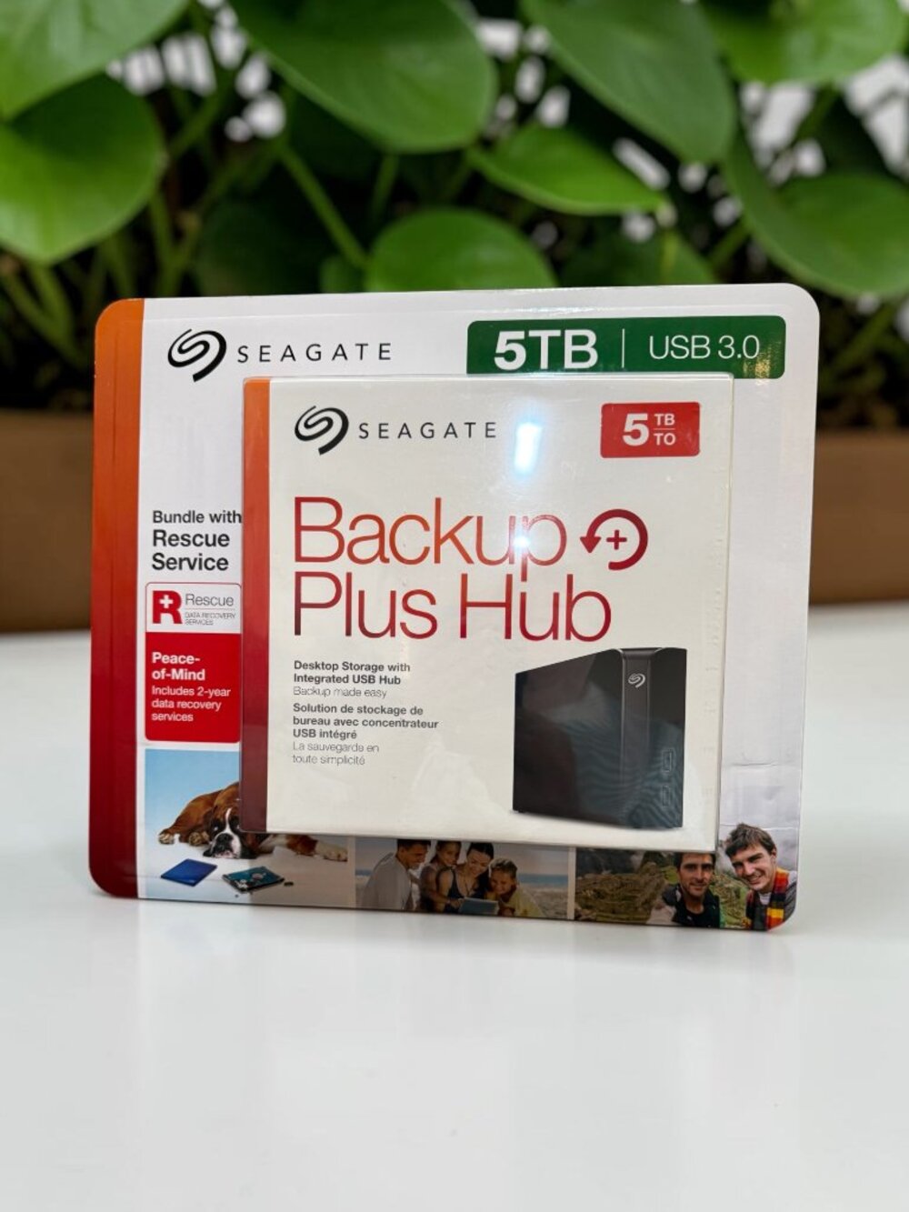 Seagate 5TB USB 3.0 Backup Plus Hub Desktop Storage w/Integrated USB Hub - NEW